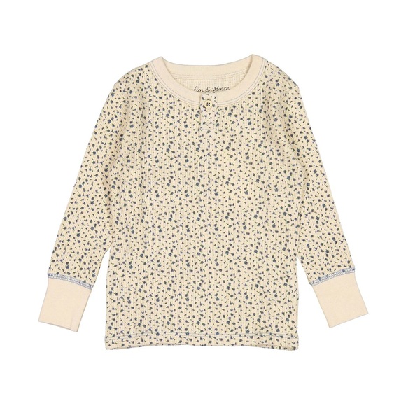 Fin & Vince Other - (NWT) Fin & Vince - Encore Floral Printed Waffle Henley Top - 12-18m